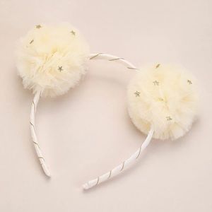 ⭐️ Adorable Double Pompom Star Puff Headband ⭐️